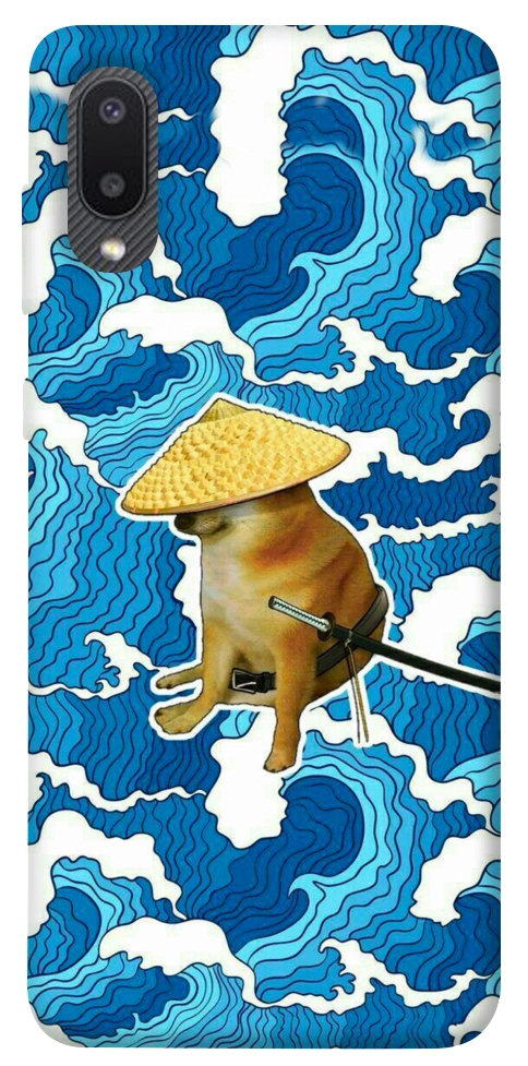 Чехол Sad dog samurai для Galaxy A02