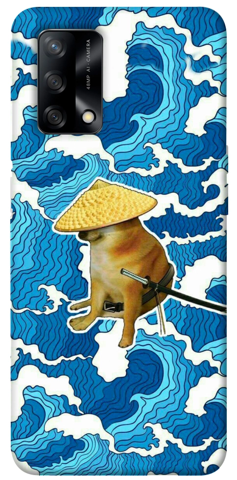 Чохол Sad dog samurai для Oppo A74 4G