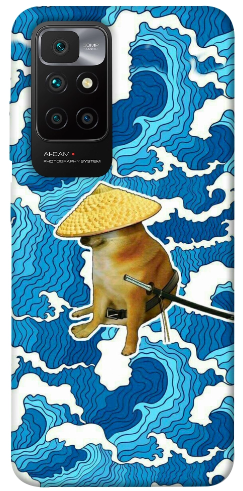 Чехол Sad dog samurai для Xiaomi Redmi 10