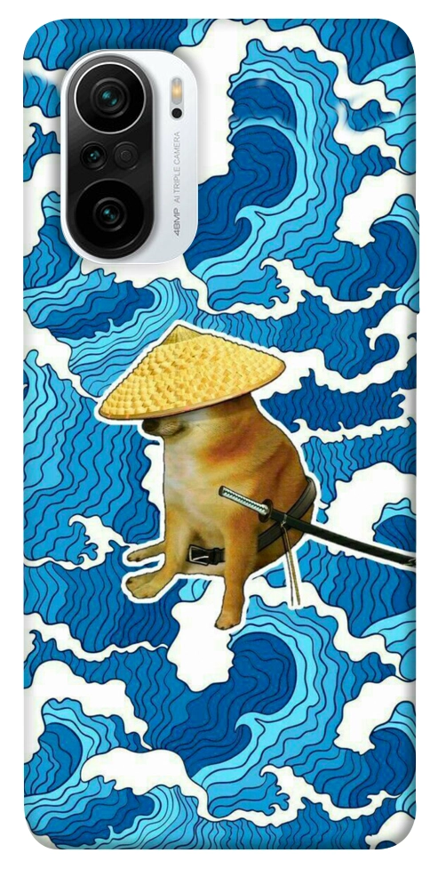 Чехол Sad dog samurai для Xiaomi Redmi K40