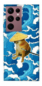 Чехол Sad dog samurai для Galaxy S22 Ultra