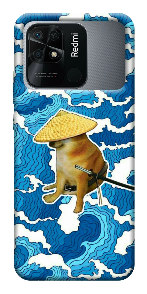 Чохол Sad dog samurai для Xiaomi Redmi 10C