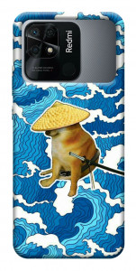 Чохол Sad dog samurai для Xiaomi Redmi 10C