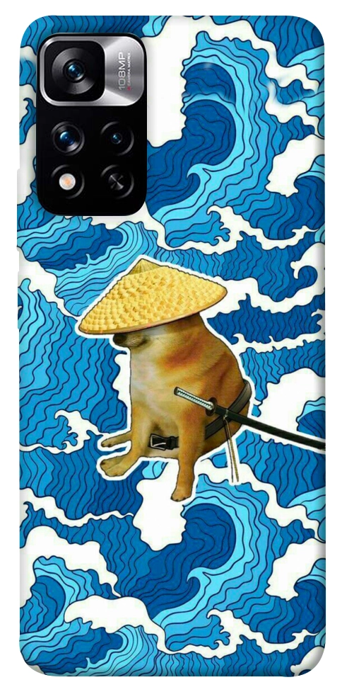 Чехол Sad dog samurai для Xiaomi Redmi Note 11 5G