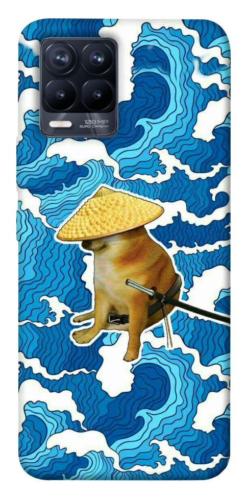Чехол Sad dog samurai для Realme 8