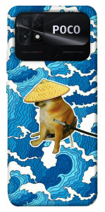 Чехол Sad dog samurai для Xiaomi Poco C40