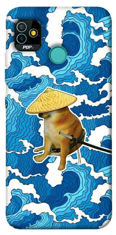 Чохол Sad dog samurai для TECNO Pop 5