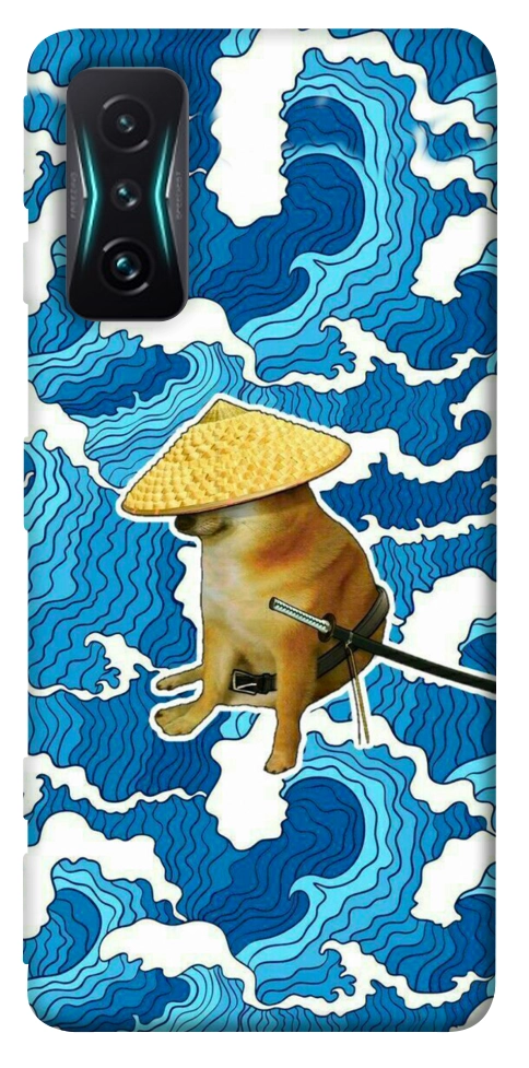 Чехол Sad dog samurai для Xiaomi Redmi K50 Gaming