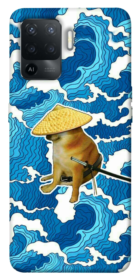 Чехол Sad dog samurai для Oppo Reno 5 Lite