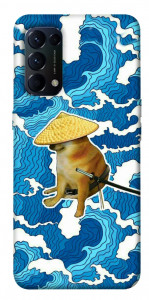 Чохол Sad dog samurai для Oppo Reno 5 4G