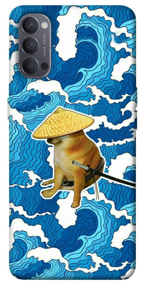 Чехол Sad dog samurai для Oppo Reno 4