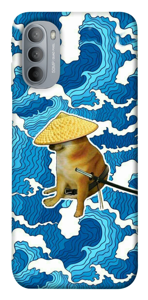 Чехол Sad dog samurai для Motorola Moto G31