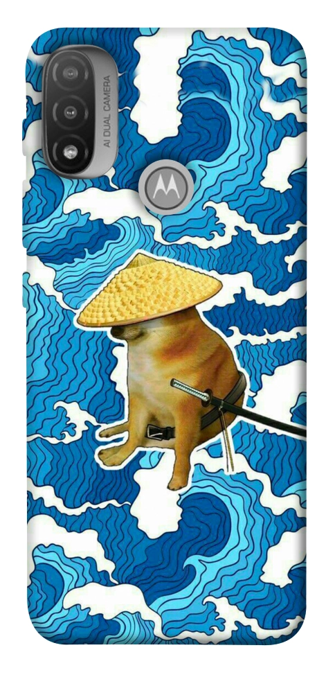Чехол Sad dog samurai для Motorola Moto E20
