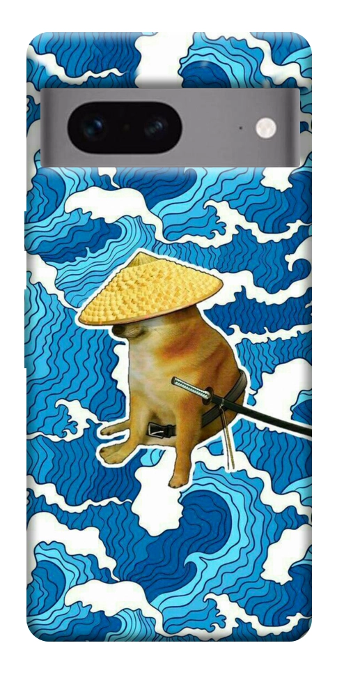 Чехол Sad dog samurai для Google Pixel 7