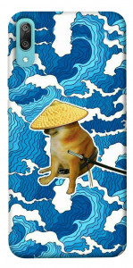 Чохол Sad dog samurai для Huawei Y6 Pro (2019)