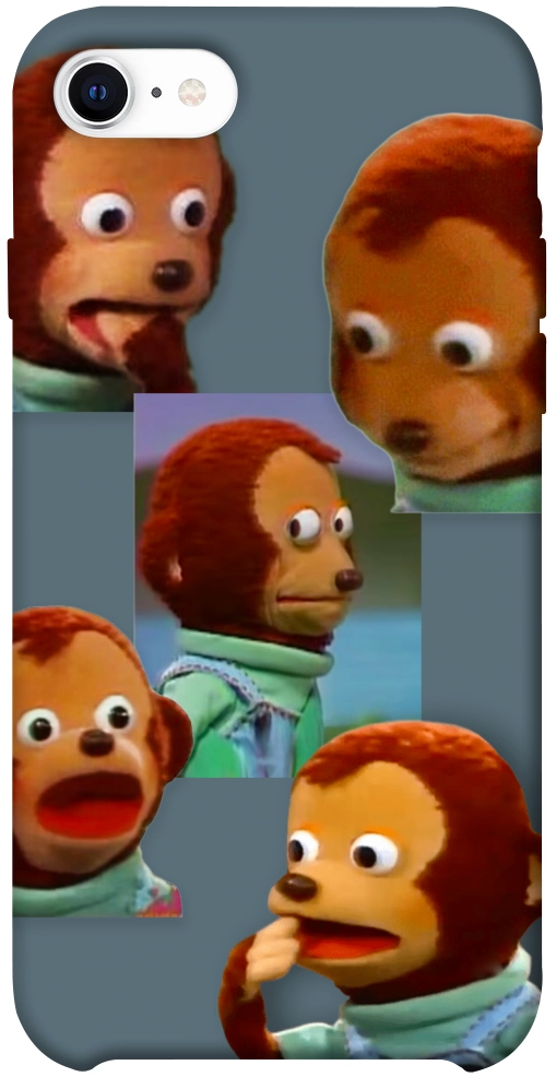 Чехол Side eye monkey для iPhone SE (2020)