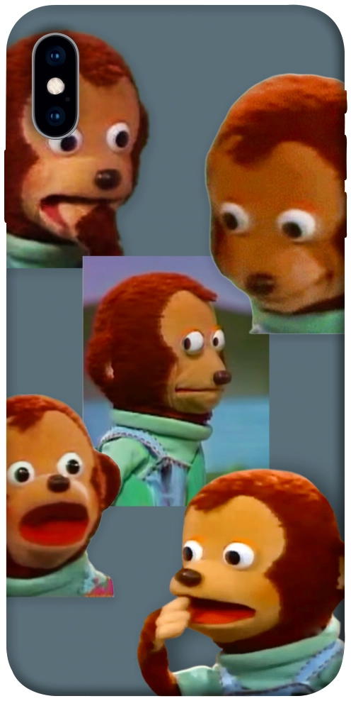Чехол Side eye monkey для iPhone X