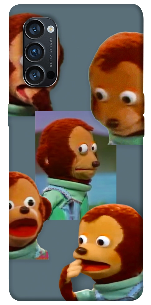 Чехол Side eye monkey для Oppo Reno 4 Pro 5G