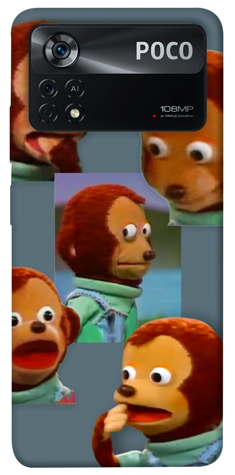 Чехол Side eye monkey для Xiaomi Poco X4 Pro