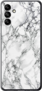 Чохол для Samsung Galaxy A04s Мрамор білий (Black)