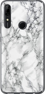Чохол для Huawei P Smart Z Мрамор білий (Чорний)