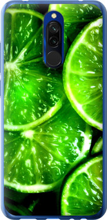Чохол для Xiaomi Redmi 8 Зелений дольки лимона