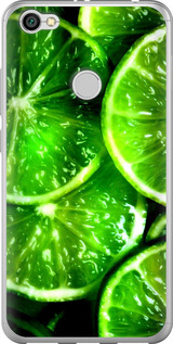 Чехол для Xiaomi Redmi Note 5A Prime Зелёные дольки лимона (Зеленый)
