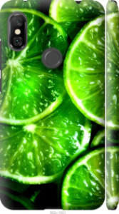 Чохол для Xiaomi Redmi Note 6 Pro Зелений дольки лимона