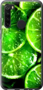 Чехол для Xiaomi Redmi Note 8 Зелені дольки лимона (Зелений)