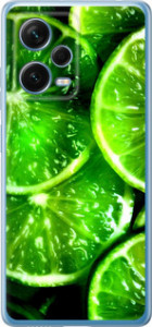 Чехол для Xiaomi Redmi Note 12 Pro+ 5G Зелёные дольки лимона (Зеленый)