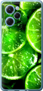 Чехол для Xiaomi Redmi Note 12 Pro Speed Зелёные дольки лимона (Зеленый)