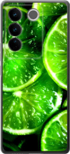 Чехол для Vivo S16 Pro Зелёные дольки лимона (Зеленый)