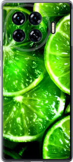 Чохол для Tecno Spark 20 Pro+ Зелені дольки лимона (Зелений)