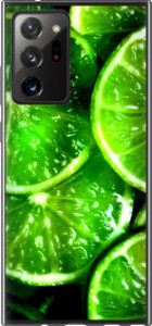 Чехол для Samsung Galaxy Note 20 Ultra Зелёные дольки лимона (Зеленый)