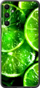 Чехол для Samsung Galaxy A05s Зелёные дольки лимона (Зеленый)