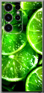 Чехол для Samsung Galaxy S24 Ultra Зелений дольки лимона