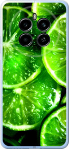 Чохол для Realme 12 4G Зелени дольки лимона (Зелений)