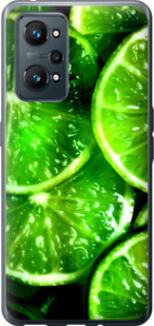 Чехол для Realme GT Neo 2 Зелёные дольки лимона (Зеленый)