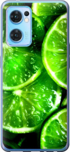 Чехол для Oppo Reno7 5G Зеленої дольки лимона (Зелений)