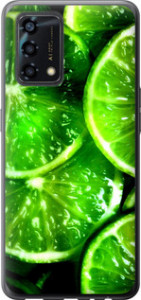 Чохол для Oppo A95 Зелений дольки лимона