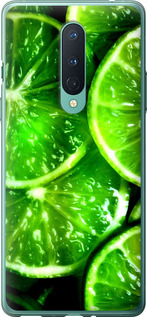 Чохол для OnePlus 8 Зелені дольки лимона (Зелений)