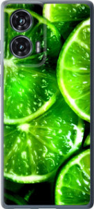 Чехол для Motorola Edge 50 Fusion Зелёные дольки лимона (Зеленый)