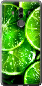 Чехол для Huawei Mate 10 Pro Зелёные дольки лимона (Зеленый)
