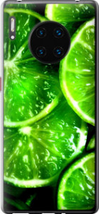 Чехол для Huawei Mate 30 Pro Зелёные дольки лимона (Зеленый)