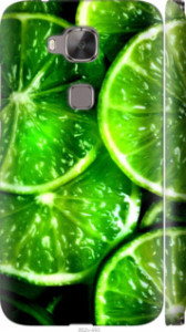 Чехол для Huawei G7 Plus Зелёные дольки лимона (Зеленый)