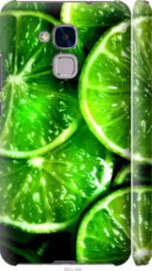 Чехол для Huawei GT3 Зелёные дольки лимона (Зеленый)