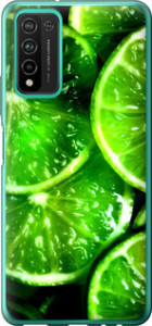 Чохол для Huawei Honor 10X Lite Зелені дольки лимона (Зелений)