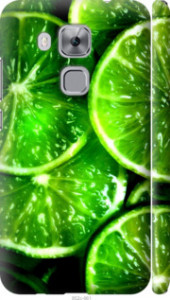 Чехол для Huawei Nova Plus Зелёные дольки лимона (Зеленый)