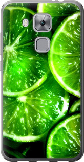 Чехол для Huawei Nova Plus Зелёные дольки лимона (Зеленый)