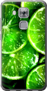Чехол для Huawei Nova Plus Зелёные дольки лимона (Зеленый)